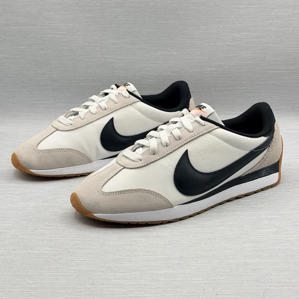 Nike Men's 10 Sneakers White Black Retro Runner Gum Sole Street Pacific HQ2052